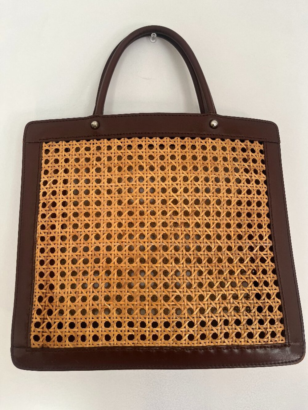 Palmgrens  Wicker Top Handle Bag